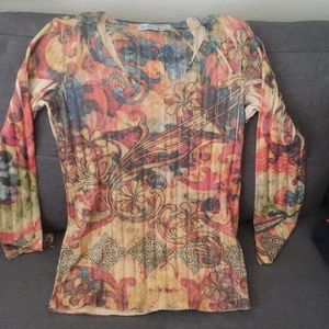 Colorful soft lightweight sweater blouse